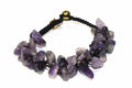 Armband van ruwe amethist