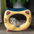 Table de nuit chat multifonctionnelle avec design animal adorable