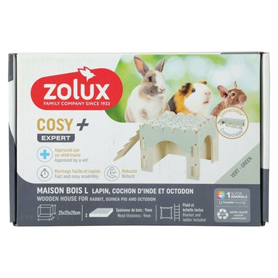 Zolux Gnaw House Cosy Rabbit Wood 25X25X20 Cm