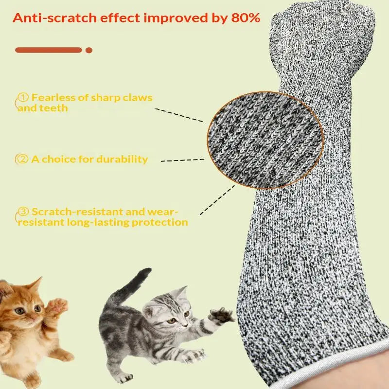 Heavy Duty Anti Bite Scratch Leather Work Gloves Puncture Resistant For Cat Bird Parrot Veterinary Pet Handling Accessory