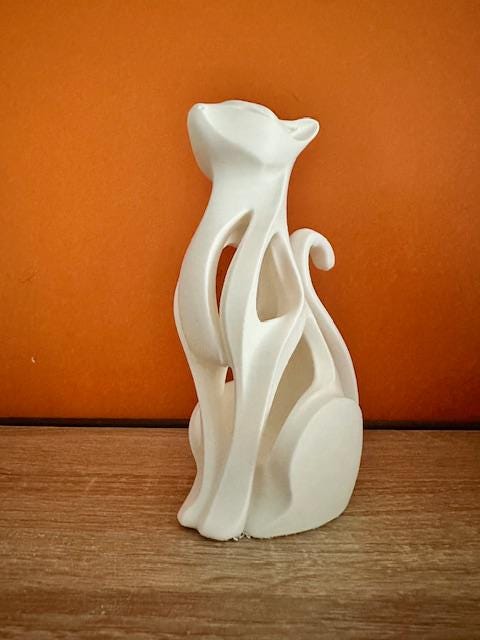 Modern kattenbeeld – Minimalistische decoratieve sculptuur