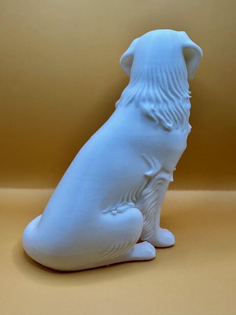 Zittende Golden Retriever – Decoratief beeld