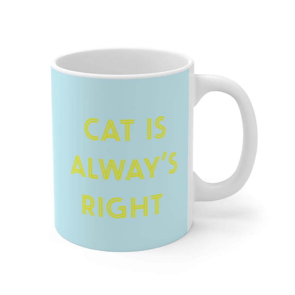 Koffiemok 'De kat heeft altijd gelijk'