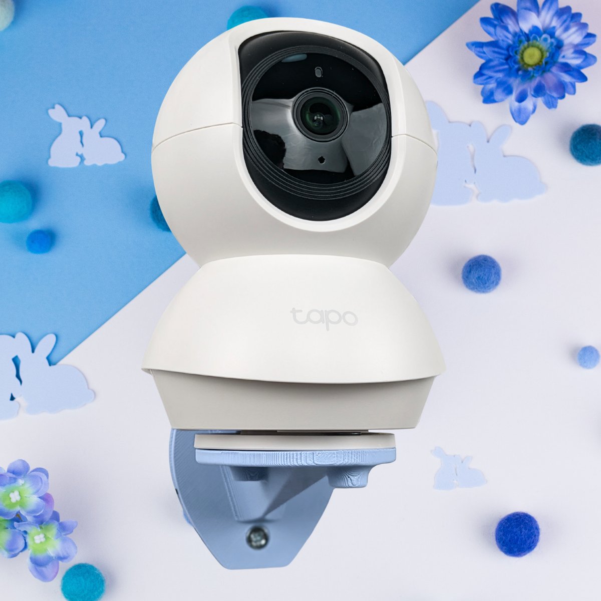 Tapo Camera Kooi Houder voor cavia's & kleine huisdieren – Pastelblauw | Gemaakt in Groot-Brittannië