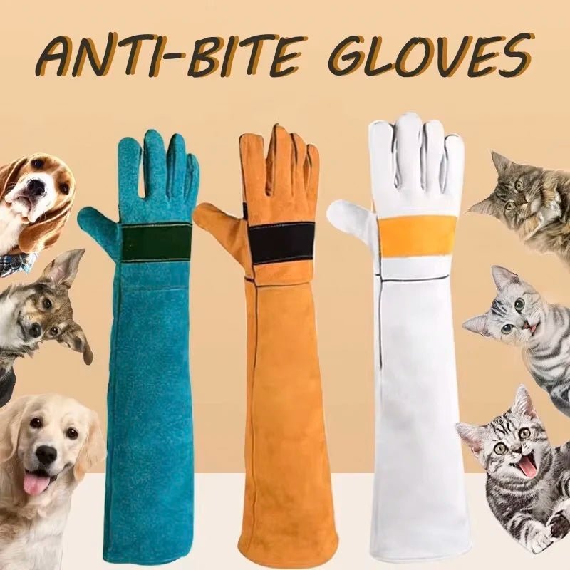 Animal Bite Resistant Protection Gloves Bite Proof for Bathing,Grooming,Welding,Dog/Cat/Bird/Snake/Lizard/Reptile Scratch/Bite - Alma Nova Care