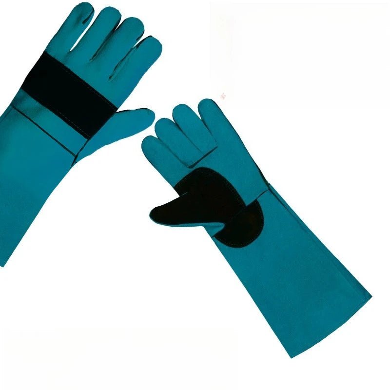 Anti-bite Safety Bite Gloves For Catch Dog Cat Reptile Animal Ultra Long Thickened Cowhide Pets Grasping Biting Protective Glove - Alma Nova Care