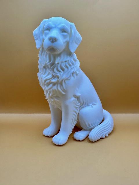 Golden Retriever assis – Statue décorative