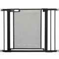 Barrière de sécurité pour animaux domestique avec fermeture automatique double verrouillage largeur 75-103 cm noir - Alma Nova Care
