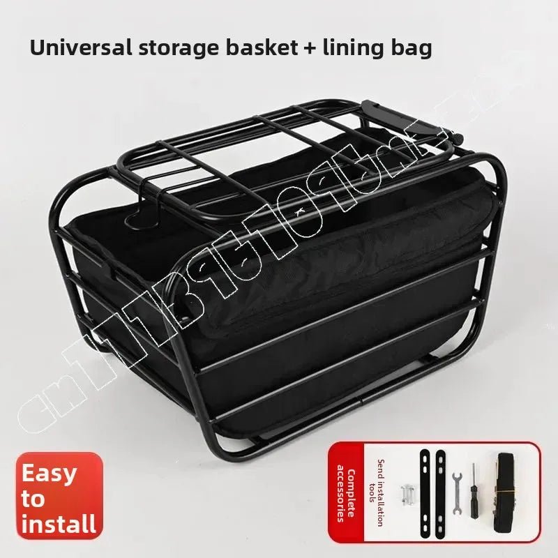 Bicycle Basket with Dog Artifact Mountain Bike Rear Seat Rack Pet Seat Bicycle Dog Car Basket Extra Large Universal Frame - Alma Nova Care