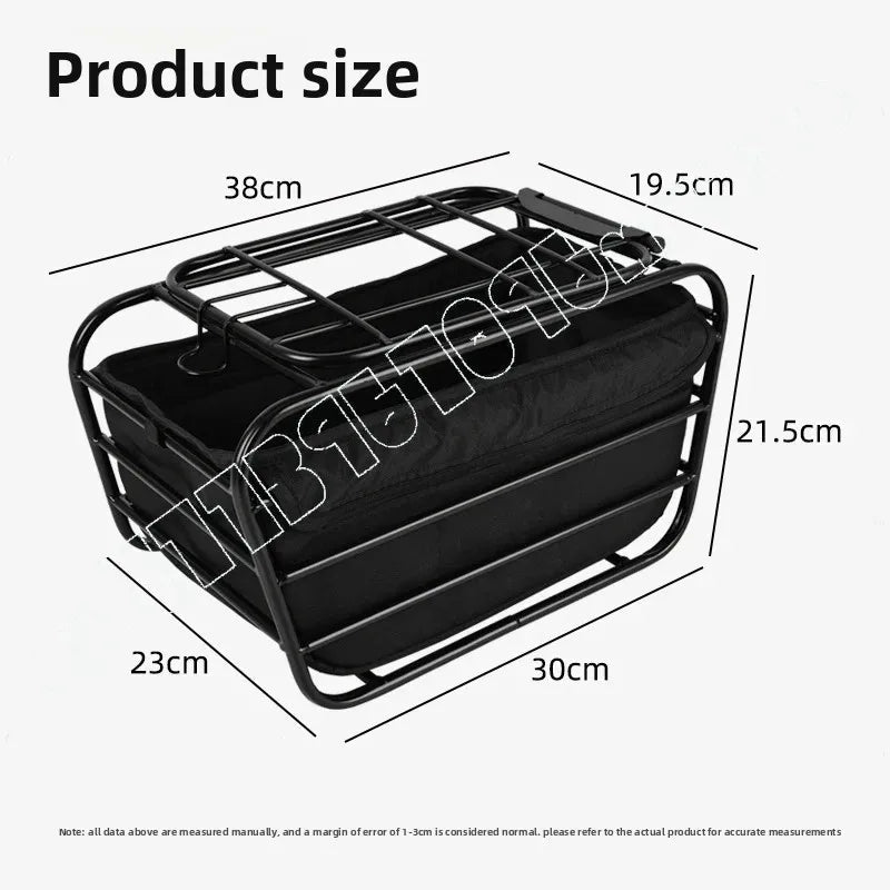 Bicycle Basket with Dog Artifact Mountain Bike Rear Seat Rack Pet Seat Bicycle Dog Car Basket Extra Large Universal Frame - Alma Nova Care