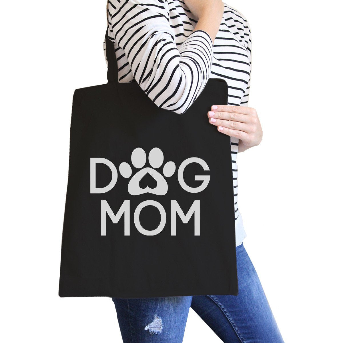 Tote Bag Dog Mum Noir