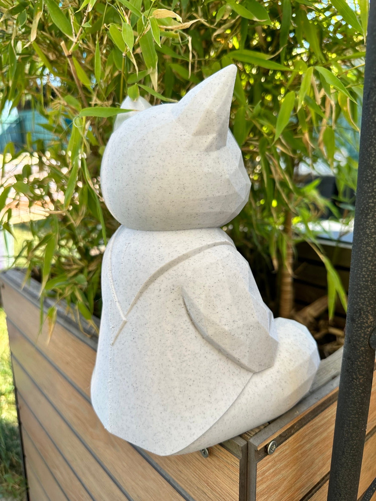 Zen kat in 3D-print – Decoratie met steeneffect