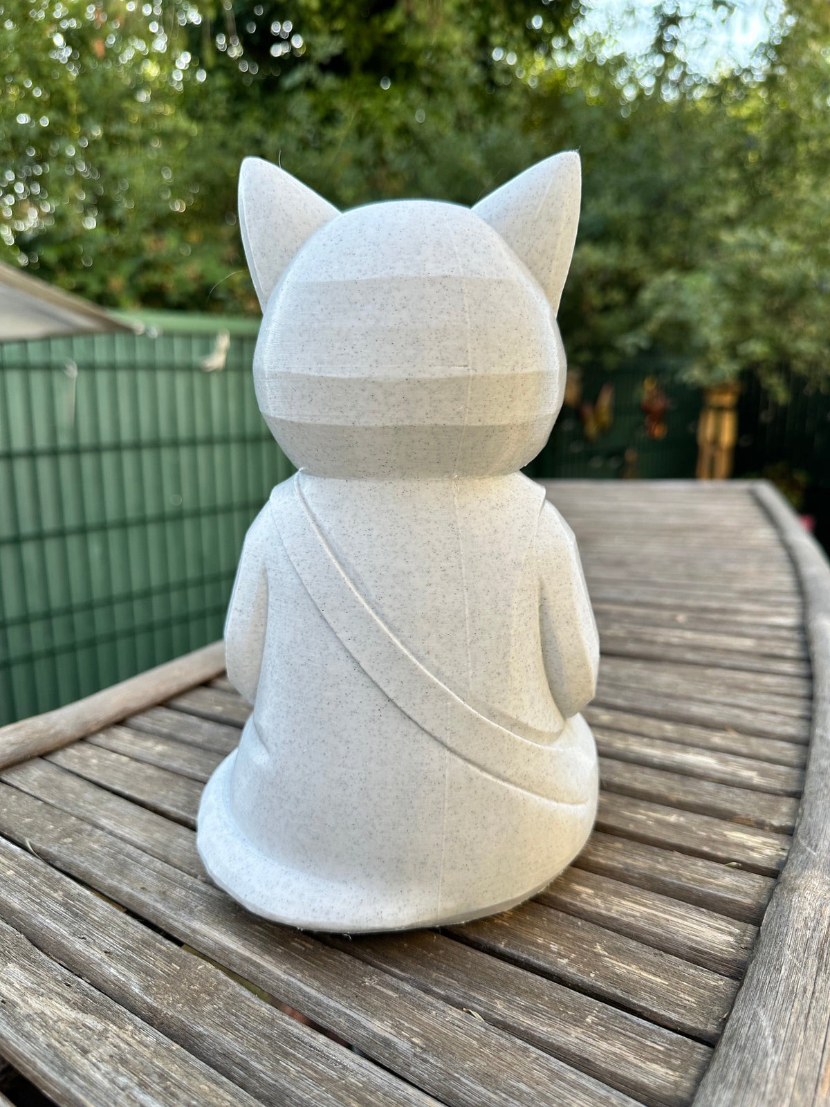Zen Meditatiekat Low Poly – Interieur- en exterieurdecoratie