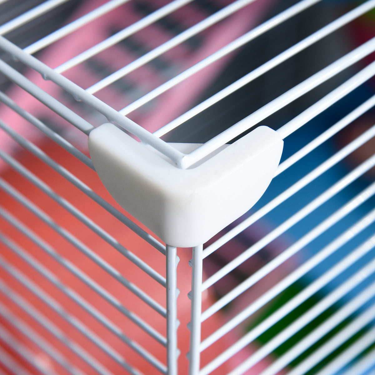 Cage pour hamster et gerbille à 5 étages, habitat sécurisé en grillage métallique avec tunnels, roue, maison et échelles, 46 x 30 x 58 cm, vert