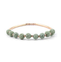 Lava Stone Etherische Olie Armband - Lichtgroene Lavasteen en Goud