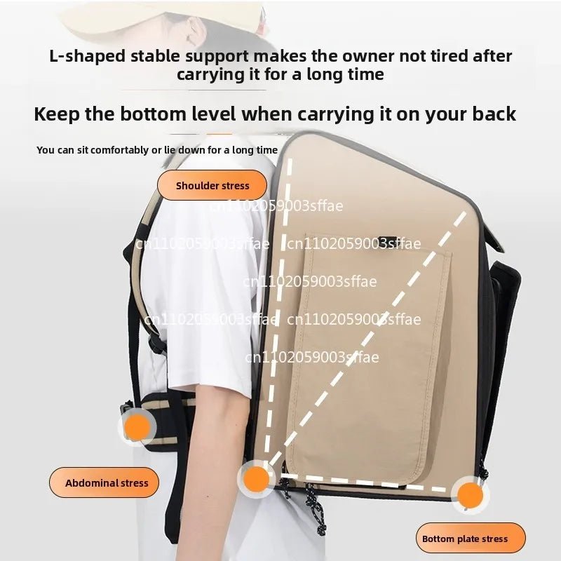 Pet Bag Cat Dog Tent Bag with Cat Nest Large Capacity Go Out Portable Breathable Double Shoulder Cat Bag - Alma Nova Care